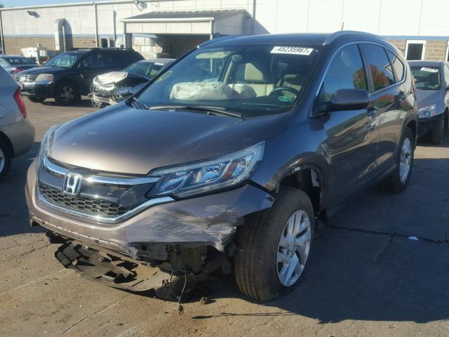 2HKRM4H79FH629305 - 2015 HONDA CR-V EXL CREAM photo 2