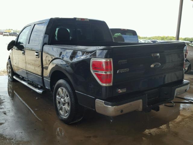 1FTFW1CT6DKG26750 - 2013 FORD F150 BLACK photo 3