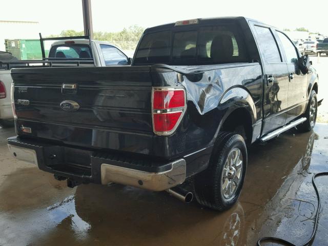 1FTFW1CT6DKG26750 - 2013 FORD F150 BLACK photo 4