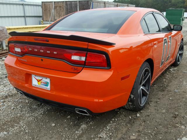 2C3CDXATXCH295549 - 2012 DODGE CHARGER ORANGE photo 4