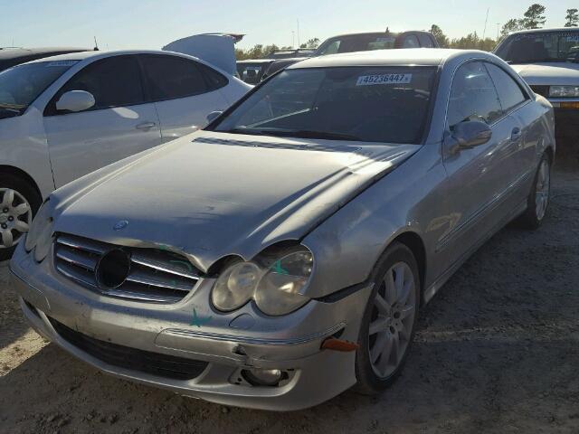 WDBTJ56H07F223987 - 2007 MERCEDES-BENZ CLK SILVER photo 2