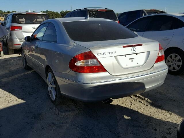 WDBTJ56H07F223987 - 2007 MERCEDES-BENZ CLK SILVER photo 3