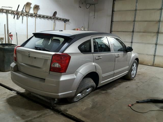 1B3HB48A39D222413 - 2009 DODGE CALIBER TAN photo 4