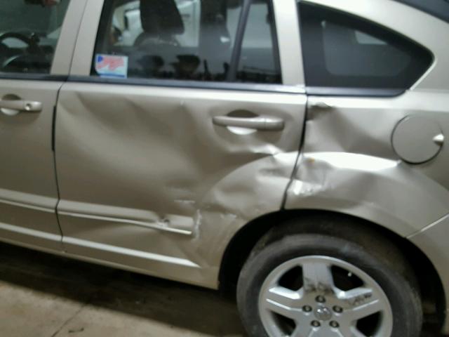 1B3HB48A39D222413 - 2009 DODGE CALIBER TAN photo 9