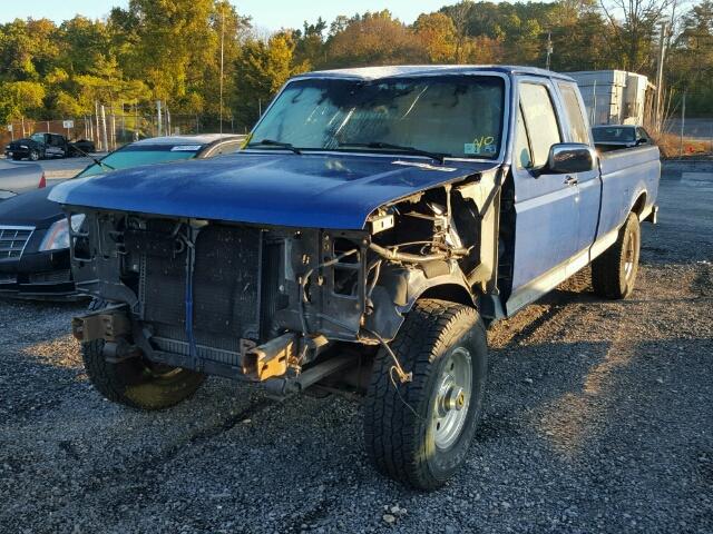 1FTHX26F5TEB68536 - 1996 FORD F250 BLUE photo 2