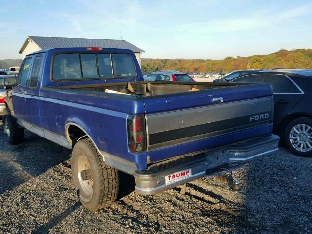 1FTHX26F5TEB68536 - 1996 FORD F250 BLUE photo 3