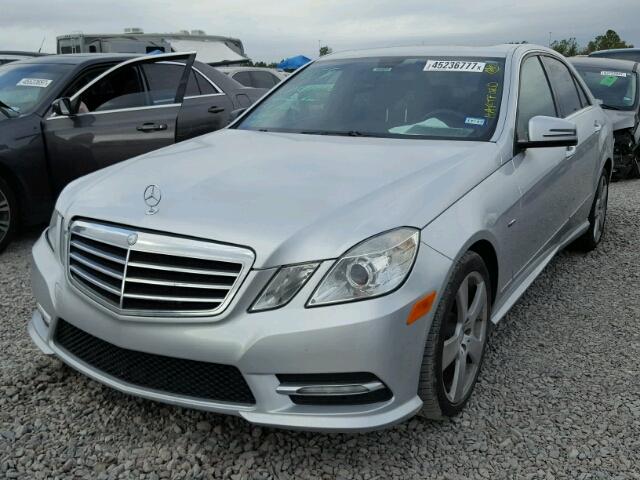 WDDHF5KB4CA596344 - 2012 MERCEDES-BENZ E 350 SILVER photo 2