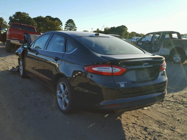 3FA6P0H75FR203097 - 2015 FORD FUSION SE BLACK photo 3