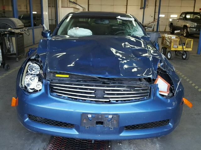 JNKCV54E95M401207 - 2005 INFINITI G35 BLUE photo 9