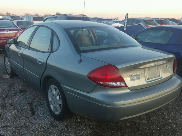 1FAFP53U57A108609 - 2007 FORD TAURUS GREEN photo 3