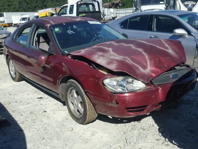 1FAFP53U95A105676 - 2005 FORD TAURUS SE RED photo 1