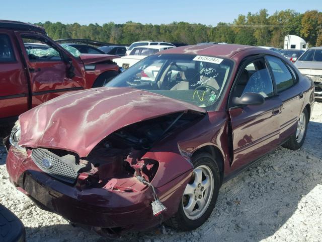 1FAFP53U95A105676 - 2005 FORD TAURUS SE RED photo 2