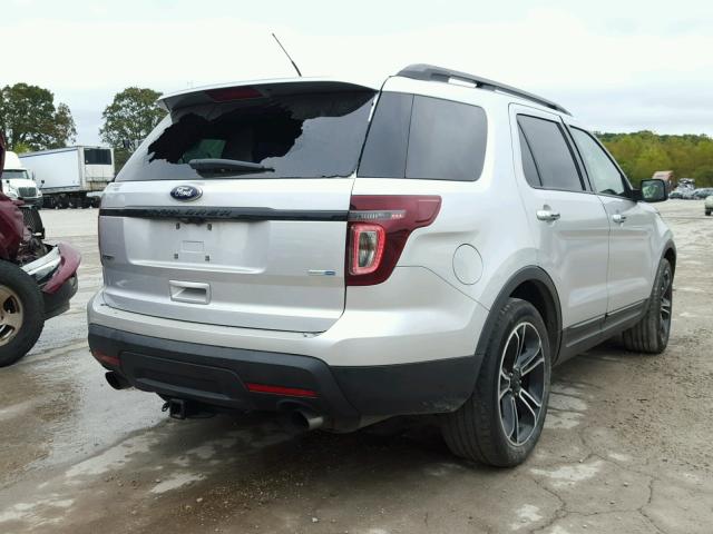 1FM5K8GT6DGC60961 - 2013 FORD EXPLORER S SILVER photo 4