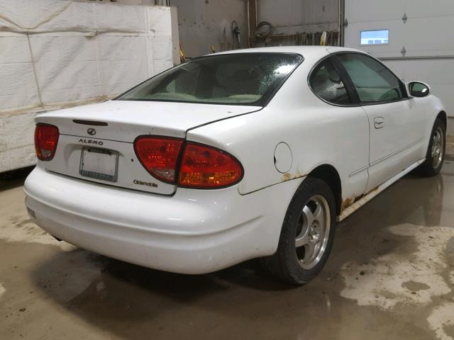 1G3NL12T01C276916 - 2001 OLDSMOBILE ALERO GL WHITE photo 4