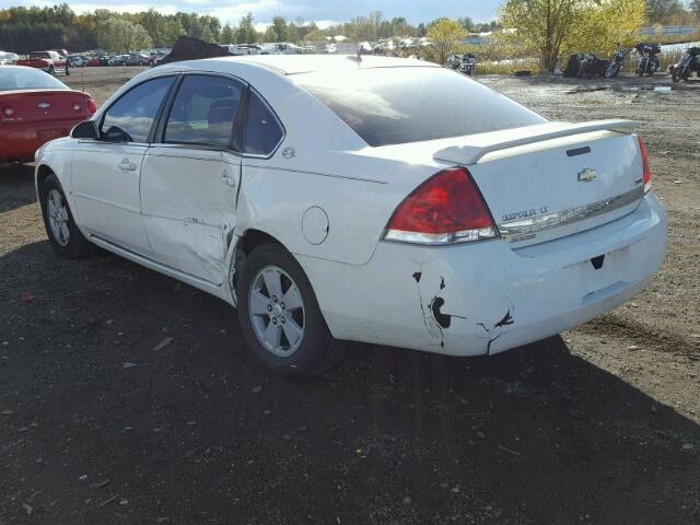 2G1WT58K379319227 - 2007 CHEVROLET IMPALA LT WHITE photo 3