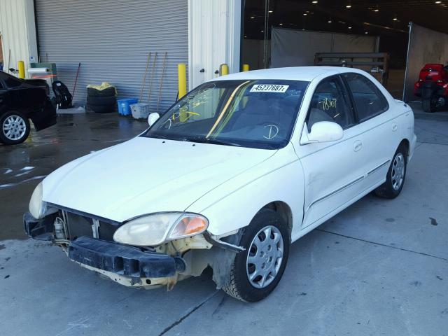 KMHJF35F4YU029129 - 2000 HYUNDAI ELANTRA WHITE photo 2