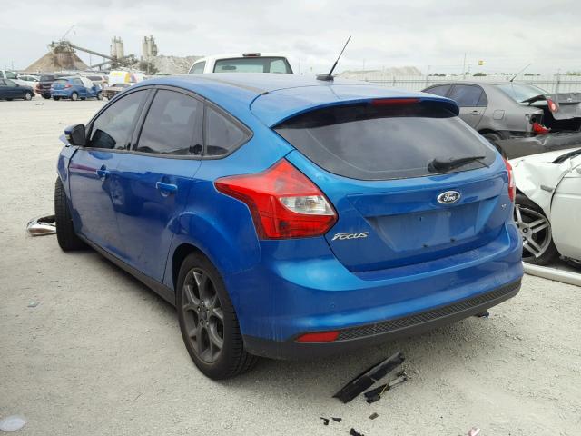 1FADP3K2XEL132207 - 2014 FORD FOCUS SE BLUE photo 3