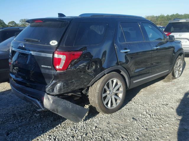 1FM5K7F89GGB27459 - 2016 FORD EXPLORER L BLACK photo 4