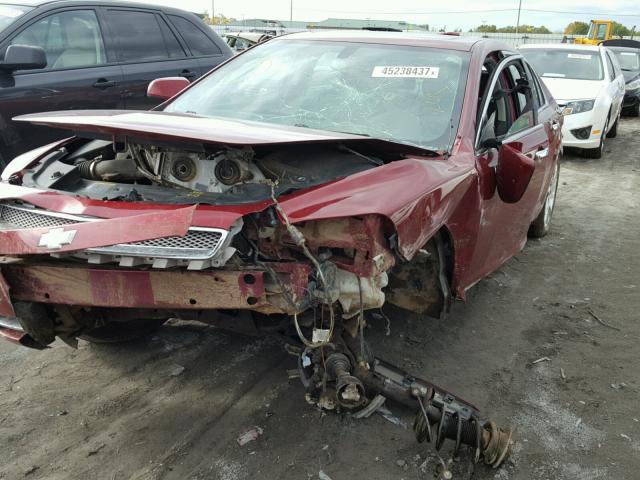 1G1ZE5EB5AF132257 - 2010 CHEVROLET MALIBU LTZ 栗色 照片 2