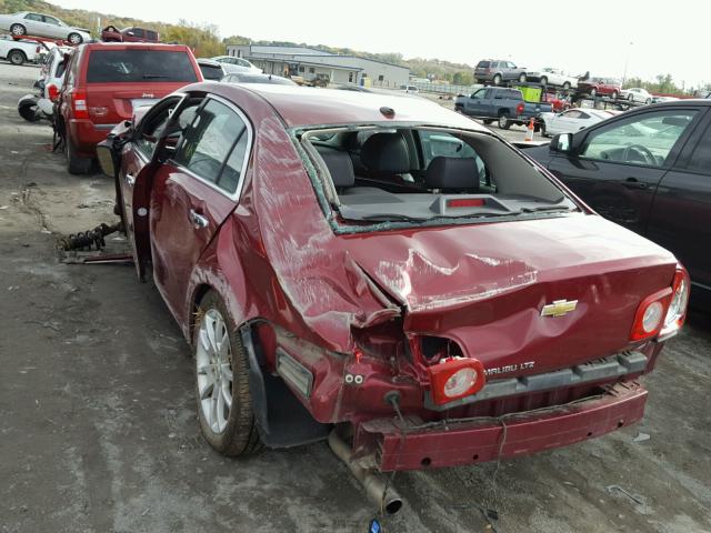 1G1ZE5EB5AF132257 - 2010 CHEVROLET MALIBU LTZ 栗色 照片 3