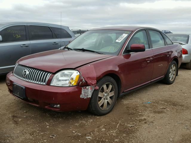 1MEFM401X6G618049 - 2006 MERCURY MONTEGO LU MAROON photo 2