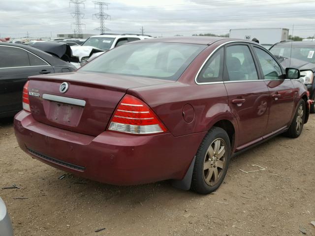 1MEFM401X6G618049 - 2006 MERCURY MONTEGO LU MAROON photo 4