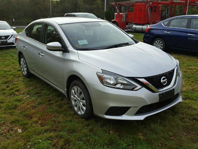 3N1AB7AP4HY203920 - 2017 NISSAN SENTRA SILVER photo 1