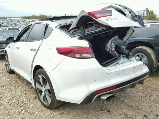 5XXGW4L21GG020428 - 2016 KIA OPTIMA SX WHITE photo 3