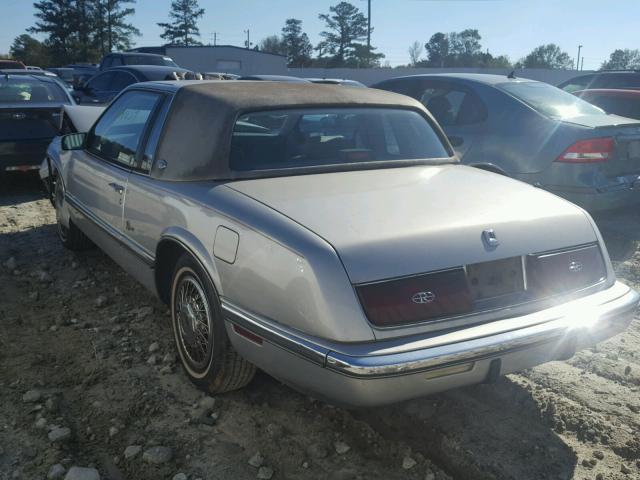 1G4EZ13L5MU406583 - 1991 BUICK RIVIERA SILVER photo 3