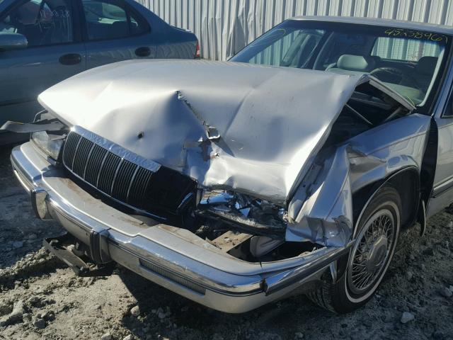 1G4EZ13L5MU406583 - 1991 BUICK RIVIERA SILVER photo 9