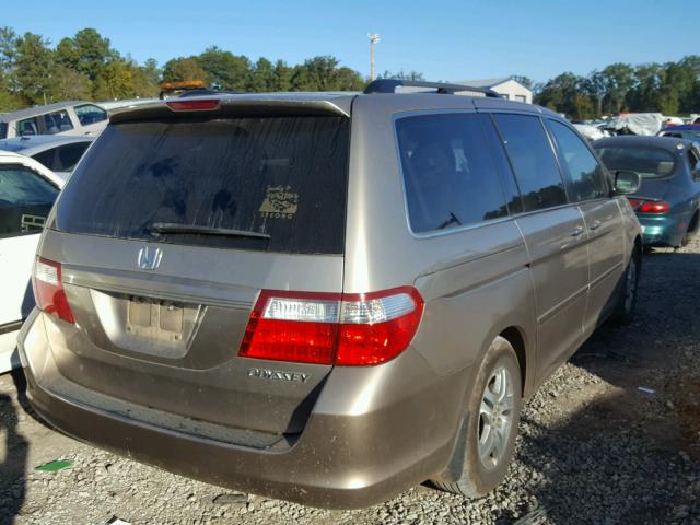 5FNRL38705B134436 - 2005 HONDA ODYSSEY EX GOLD photo 4