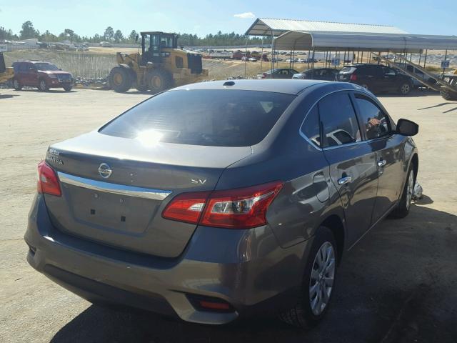 3N1AB7AP9GL640923 - 2016 NISSAN SENTRA S GRAY photo 4