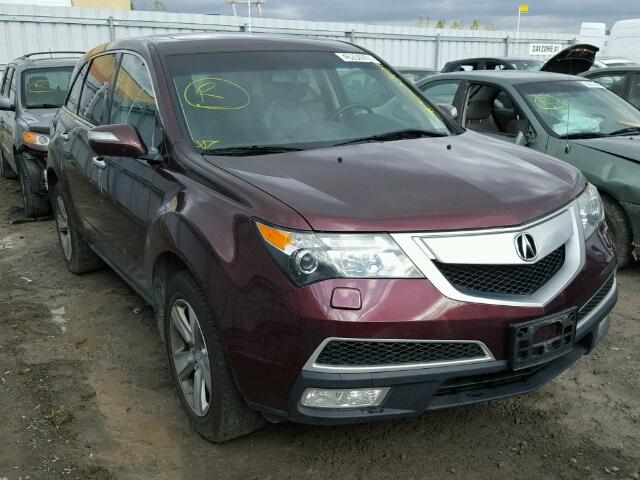 2HNYD2H64DH002115 - 2013 ACURA MDX ADVANC 勃艮第红 照片 1