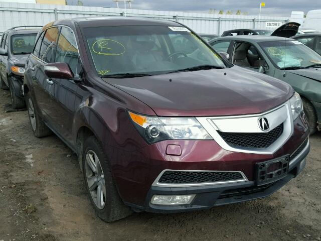 2HNYD2H64DH002115 - 2013 ACURA MDX ADVANC BURGUNDY photo 1