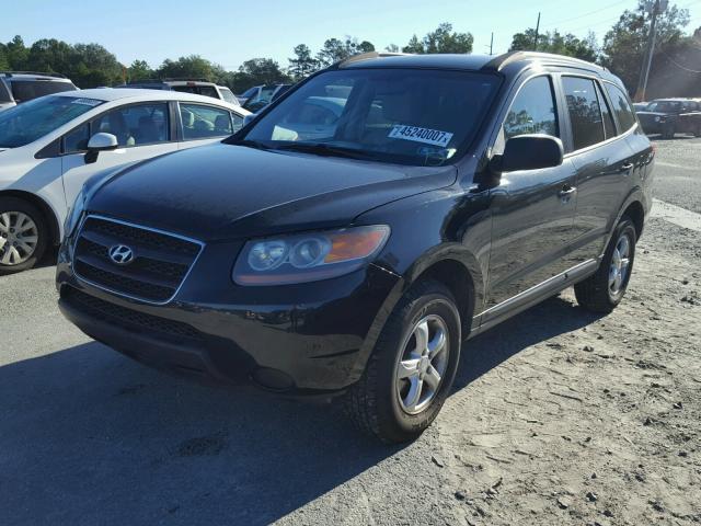 5NMSG13D58H226961 - 2008 HYUNDAI SANTA FE BLACK photo 2