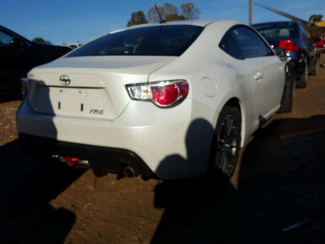 JF1ZNAA15D2713725 - 2013 TOYOTA SCION FR-S WHITE photo 4