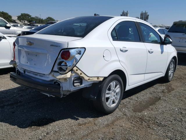 1G1JB5SH4C4161035 - 2012 CHEVROLET SONIC LS WHITE photo 4