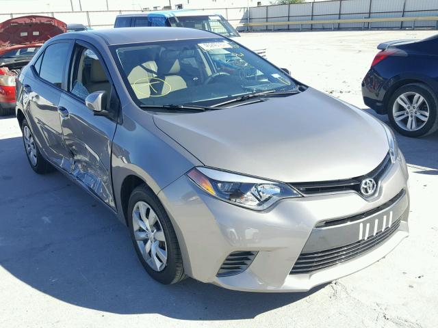 5YFBURHE5FP279252 - 2015 TOYOTA COROLLA L GRAY photo 1