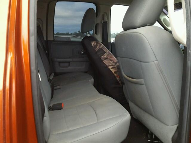 1C6RR7GT5DS651132 - 2013 RAM 1500 SLT ORANGE photo 6