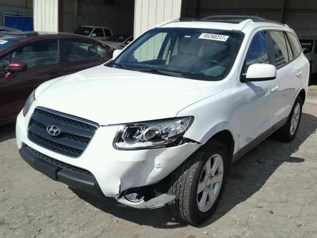 5NMSH13E08H211676 - 2008 HYUNDAI SANTA FE WHITE photo 2