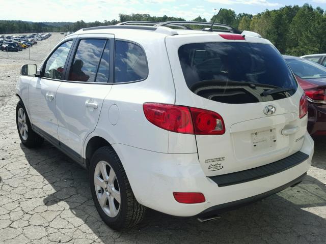 5NMSH13E08H211676 - 2008 HYUNDAI SANTA FE WHITE photo 3