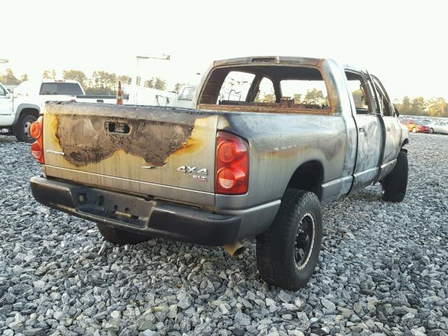 3D7KS29A47G839770 - 2007 DODGE RAM 2500 BURN photo 4