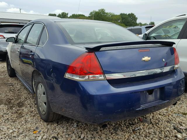 2G1WD5EMXA1182795 - 2010 CHEVROLET IMPALA POL BLUE photo 3