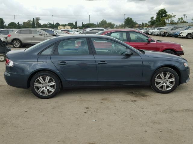 WAUAFAFL9BN019790 - 2011 AUDI A4 PREMIUM GRAY photo 9