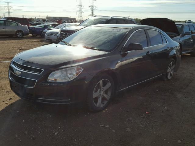 1G1ZJ57B88F246353 - 2008 CHEVROLET MALIBU 2LT BLACK photo 2