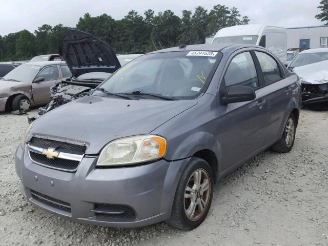 KL1TD5DE5BB191238 - 2011 CHEVROLET AVEO LS GRAY photo 2
