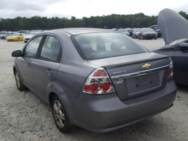 KL1TD5DE5BB191238 - 2011 CHEVROLET AVEO LS GRAY photo 3
