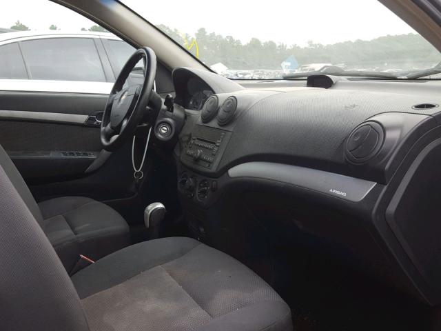 KL1TD5DE5BB191238 - 2011 CHEVROLET AVEO LS GRAY photo 5