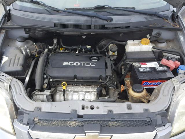 KL1TD5DE5BB191238 - 2011 CHEVROLET AVEO LS GRAY photo 7