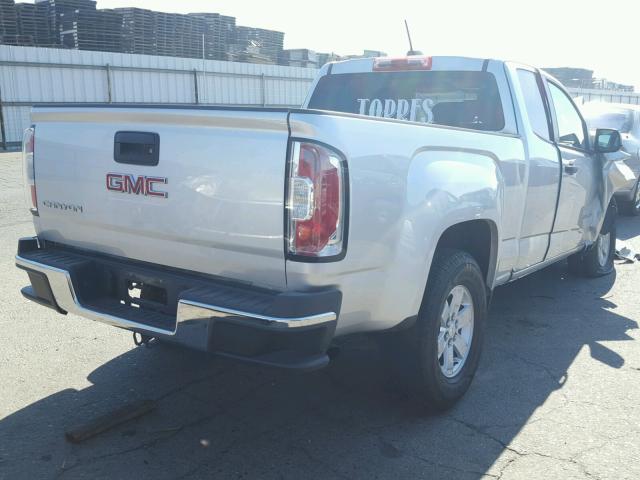 1GTH5BE3XG1368077 - 2016 GMC CANYON SILVER photo 4